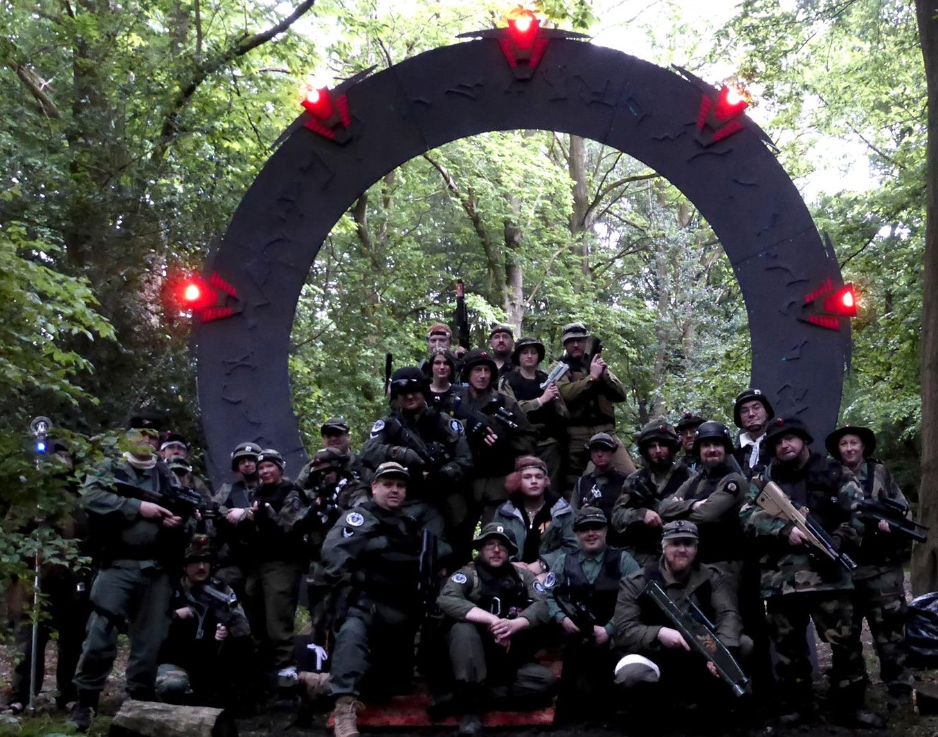 Dropzone 2014 player teams photo opp.